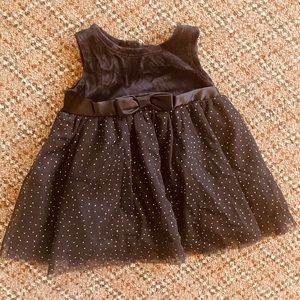 Black velvet sparkle dress with sweater